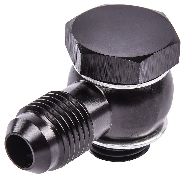 AN Banjo to Metric Bolt Adapter Fitting [-6 AN Banjo, 14 mm x 1.5 Thread Banjo Bolt]