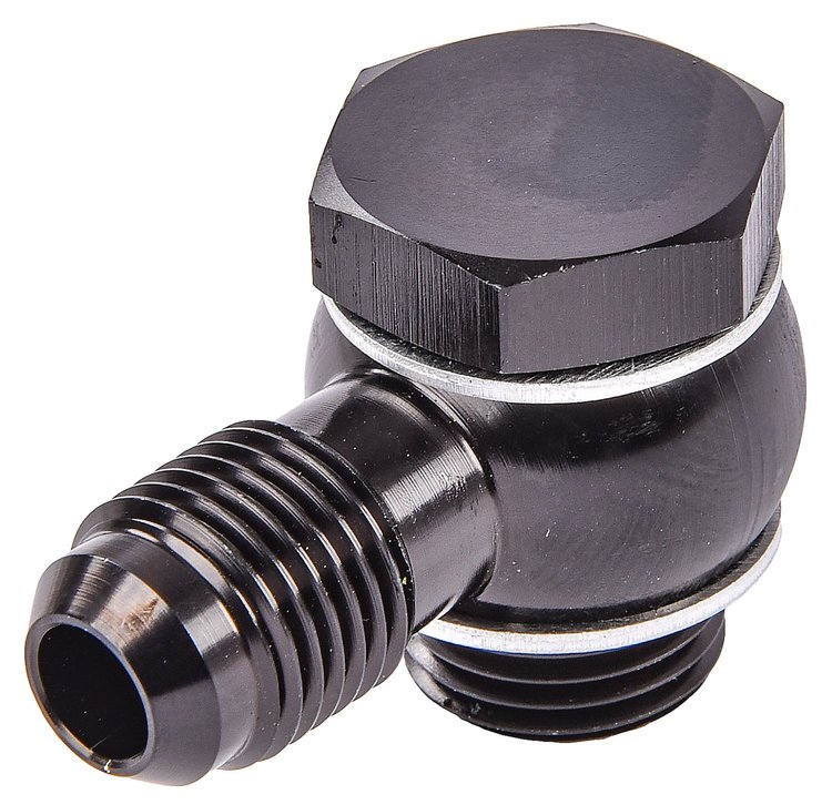 AN Banjo to Metric Bolt Adapter Fitting [-6 AN Banjo, 16 mm x 1.5 Thread Banjo Bolt]