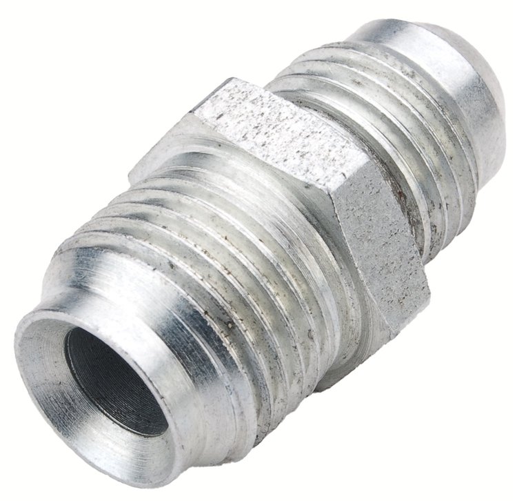 Power Steering Hose Adapter Fitting [-6 AN x 1/2 in.-20 Inverted Flare]