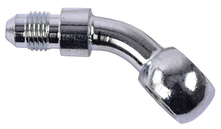 AN 35-Degree Banjo Adapter Fitting [-3 AN x 3/8 in. or 10 mm I.D.]