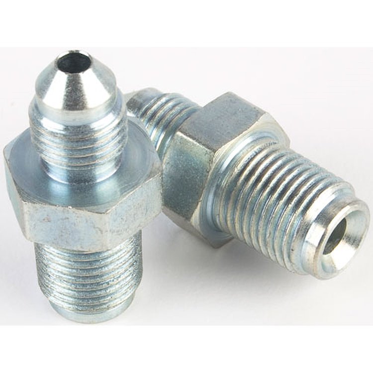 Brake Line Fitting Adapters -03AN to 7/16"-24 Inverted Flare