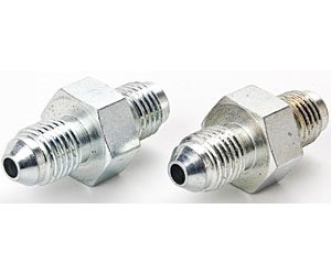 AN to Inverted Flare Male Brake Adapter Fittings [-3 AN x 3/8 in.-24 Male Inverted Flare]