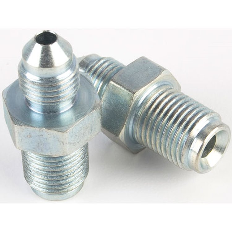 AN to Inverted Flare Male Brake Adapter Fittings [-3 AN x 7/16 in.-24 Male Inverted Flare]