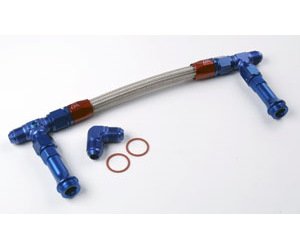 Dual Feed Fuel Line Kit for Holley 4500 Carburetors [-8 AN, Blue/Red]