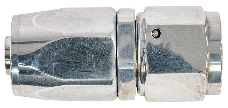 Polished Straight Hose End -8AN