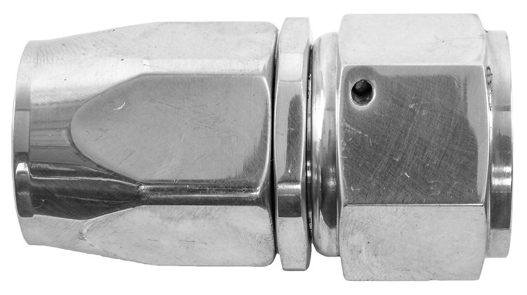 Polished Straight Hose End -12AN