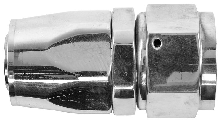 Polished Straight Hose End -16AN