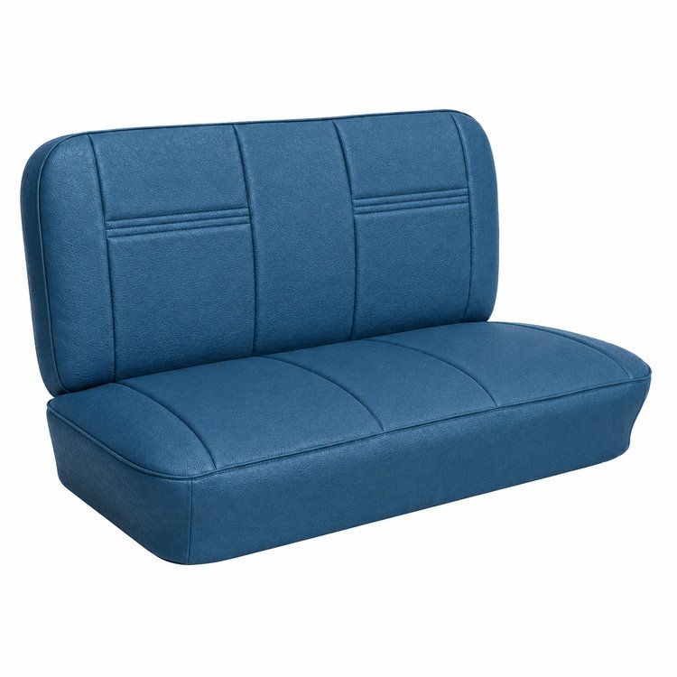 Bench Seat Upholstery for 1955 (2nd Series)-1959 Chevrolet/GMC Trucks, w/Dual Inserts [Blue]