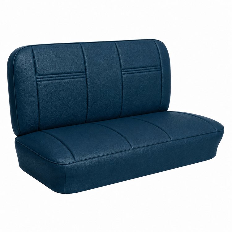 Bench Seat Upholstery for 1955 (2nd Series)-1959 Chevrolet/GMC Trucks, w/Dual Inserts [Dark Blue]