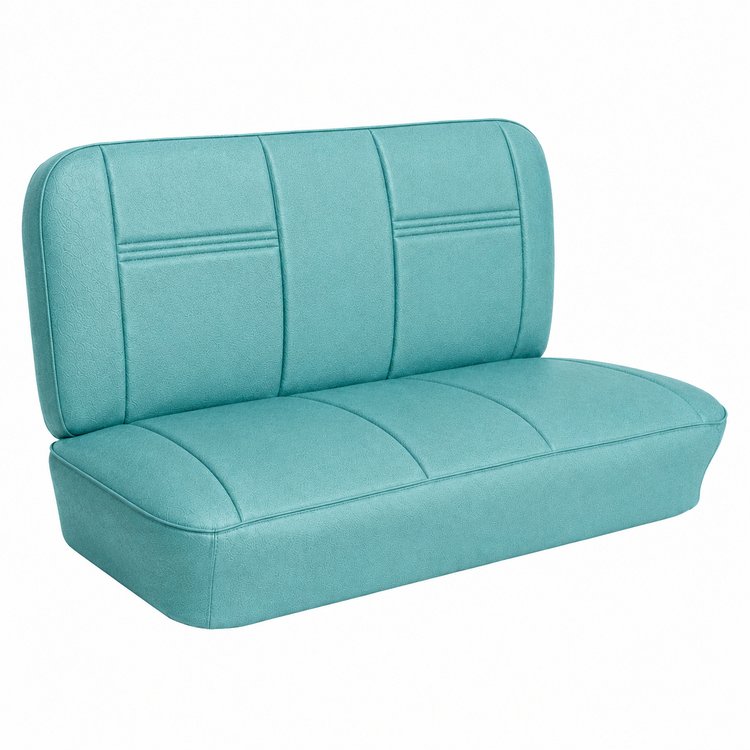 Bench Seat Upholstery for 1955 (2nd Series)-1959 Chevrolet/GMC Trucks, w/Dual Inserts [Turquoise]