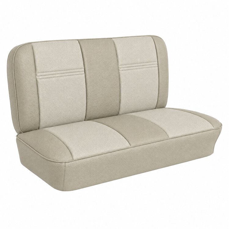 Bench Seat Upholstery for 1955 (2nd Series)-1959 Chevrolet/GMC Trucks, w/Dual Inserts [2-Tone Sand]