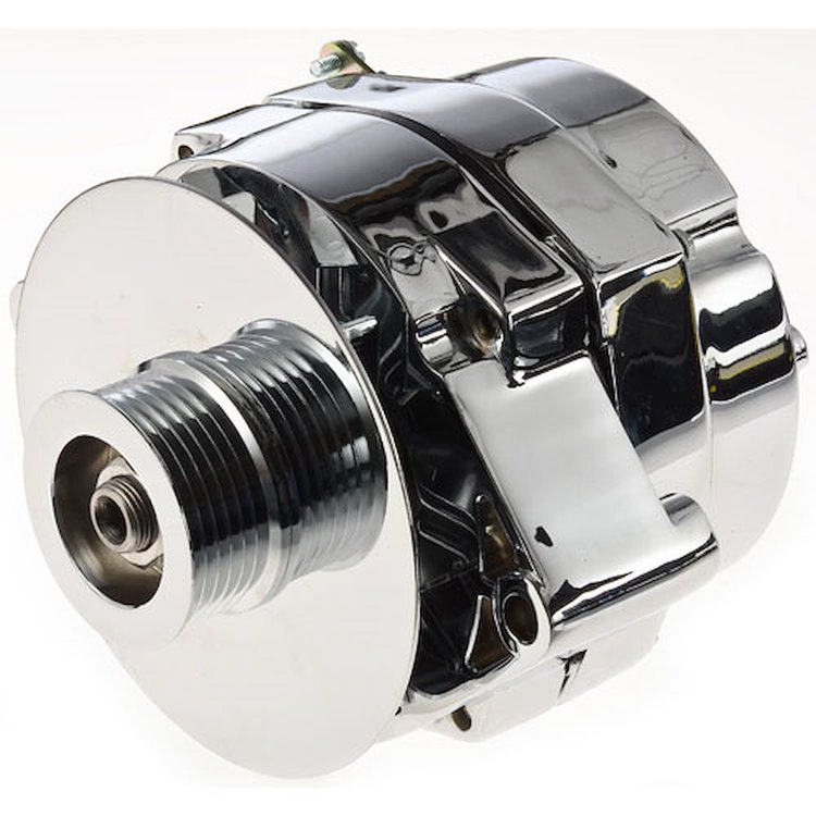 Reman - JEGS Chrome 1-Wire GM Alternator 100 amps