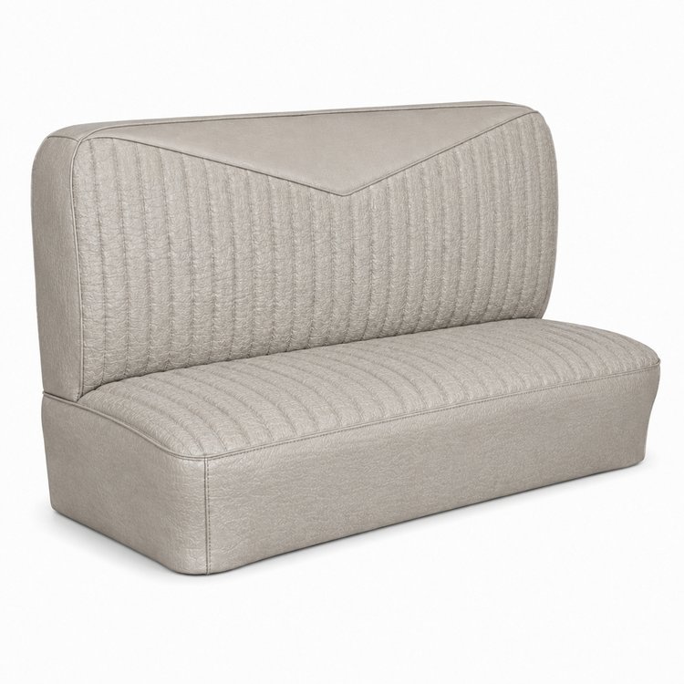 Bench Seat Upholstery for 1955 (2nd Series)-1959 Chevrolet/GMC Trucks, w/V-Insert & Vertical Pleats [Fawn]