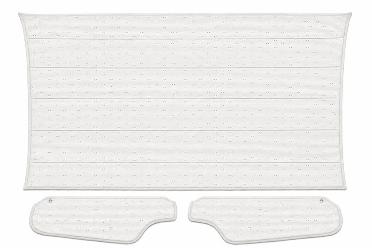 Headliner w/Sun Visors for 1970 Chevy Camaro, Pontiac Firebird w/Deluxe Int. [Premier Perforated Grain White Vinyl]