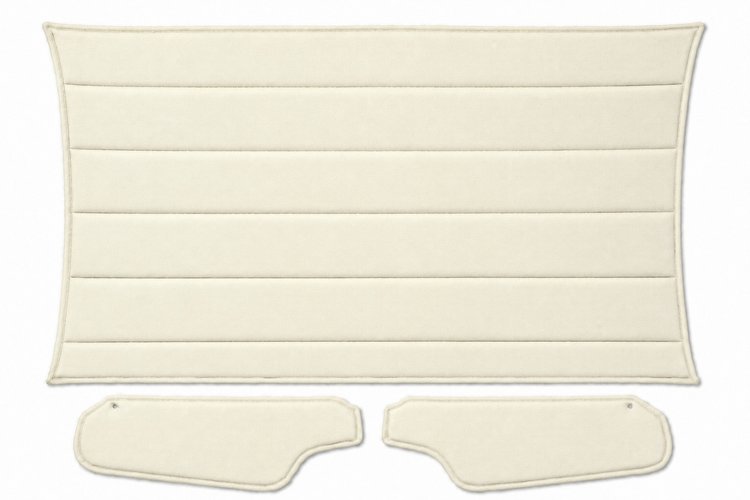 Headliner w/Sun Visors for 1970 Chevy Camaro, Pontiac Firebird w/Standard Int. [Premier Non-Perforated Grain White Vinyl]