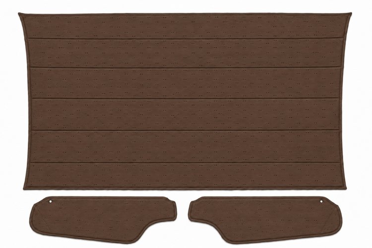 Headliner w/Sun Visors for 1971-1973 Chevy Camaro, Pontiac Firebird w/Deluxe Int. [Premier Perforated Grain Brown Vinyl]