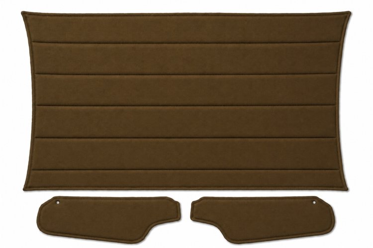 Headliner w/Sun Visors for 1971-1973 Chevy Camaro, Pontiac Firebird w/Deluxe Int. [Premier Non-Perforated Grain Brown Vinyl]