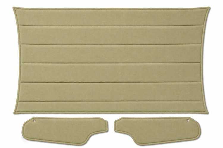 Headliner w/Sun Visors for 1971-1973 Chevy Camaro, Pontiac Firebird w/Deluxe Int. [Premier Non-Perf. Grain Sandalwood Vinyl]