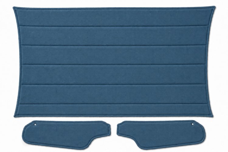 Headliner w/Sun Visors for 1971-1973 Chevy Camaro, Pontiac Firebird w/Deluxe Int. [Premier Non-Perforated Grain Med. Blue Vinyl]