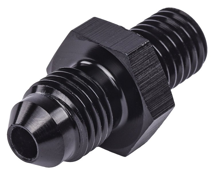 AN to Metric Adapter Fitting [-4 AN Male to 12mm x 1.25 Male, Black]