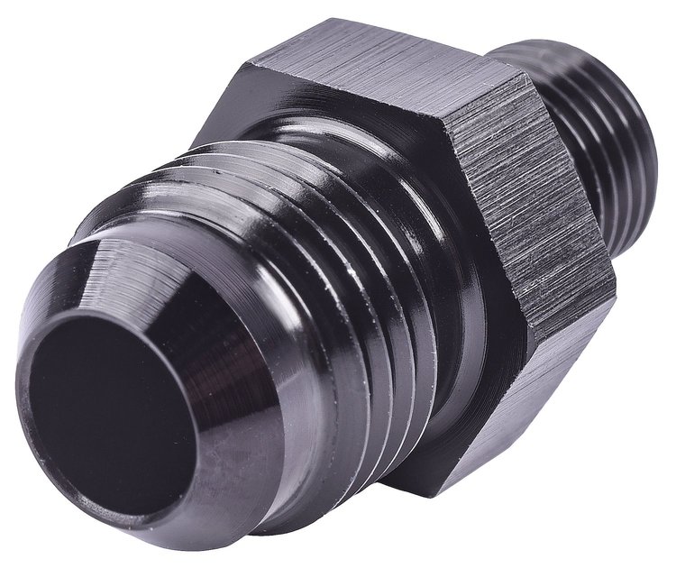 AN to Metric Adapter Fitting [-6 AN Male to 10mm x 1.0 Male, Black]