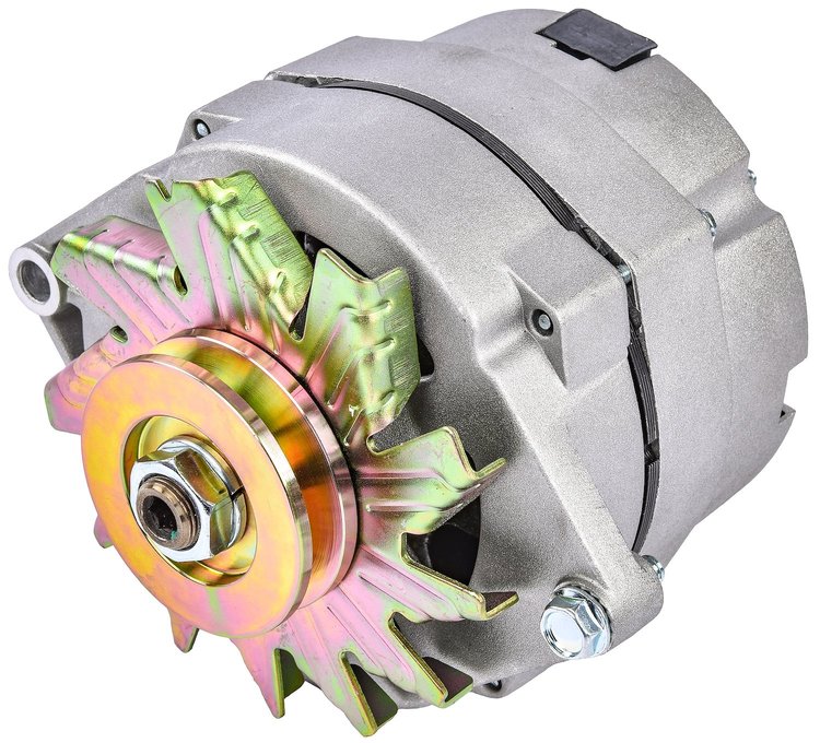 1-Wire GM Alternator 100 AMP Output V-Belt Pulley [Natural Finish]