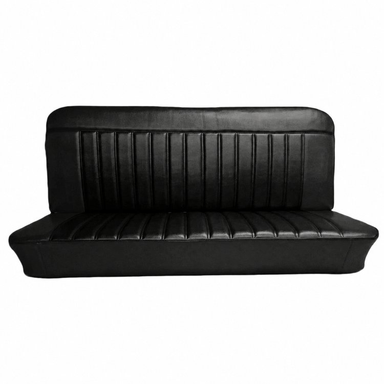 Bench Seat Upholstery for Select 1960-1964 Chevrolet/GMC Trucks, Panel, Suburban, w/Vertical Pleats [Black]