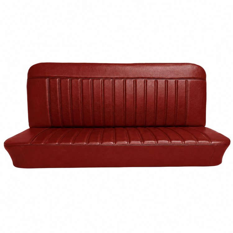 Bench Seat Upholstery for Select 1960-1964 Chevrolet/GMC Trucks, Panel, Suburban, w/Vertical Pleats [Red]