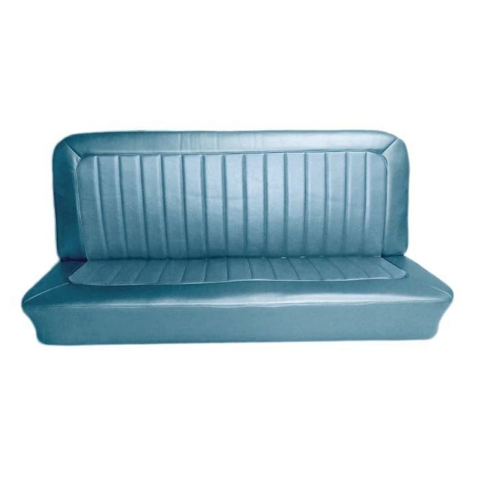 Bench Seat Upholstery for Select 1965-1966 Chevrolet/GMC Trucks, Panel, Suburban w/Vertical Pleats [Light Blue]