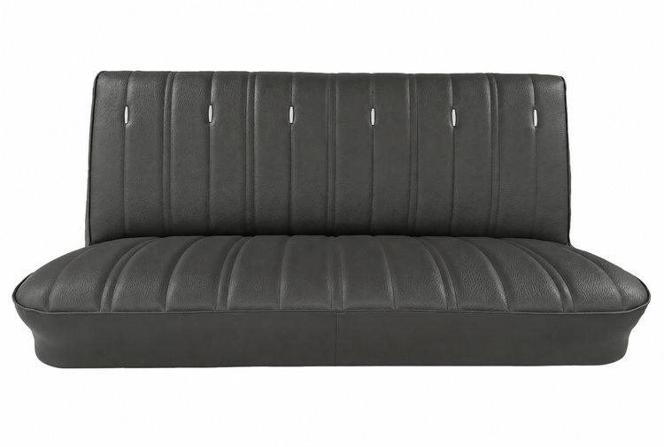 Bench Seat Upholstery for 1973-1980 Chevrolet/GMC Trucks, w/Accents & Vertical Pleats [Gray]