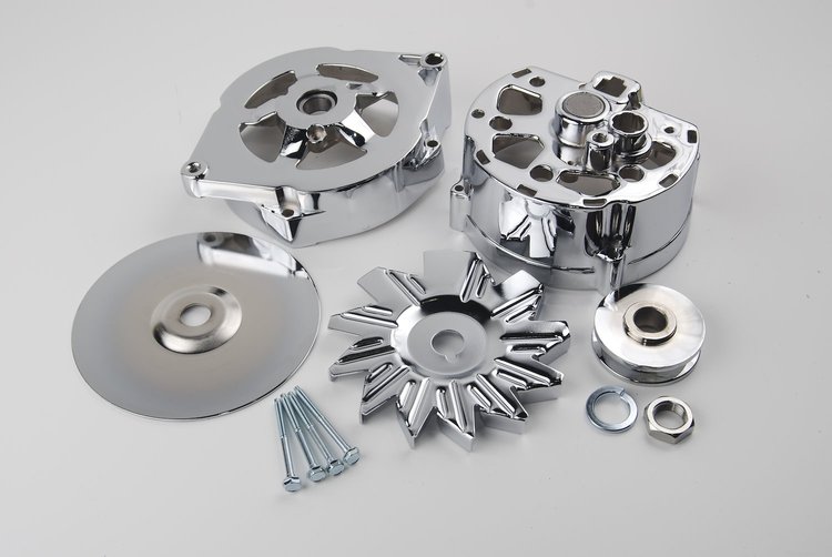 GM 1962-71 External Regulator, Chrome Alternator Case Kit Made in the USA