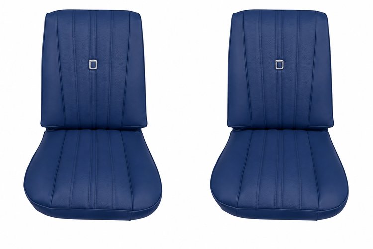 Bucket Seat Upholstery for 1973-1980 Chevrolet/GMC Trucks, K5 Blazer, Jimmy, w/Square Accent & Vertical Pleats [Blue]