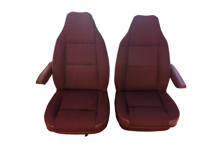 Front Bucket & Rear Bench Seat Upholstery Kit for 1989-1993 Dodge Ramcharger [Charcoal Madrid Vinyl]