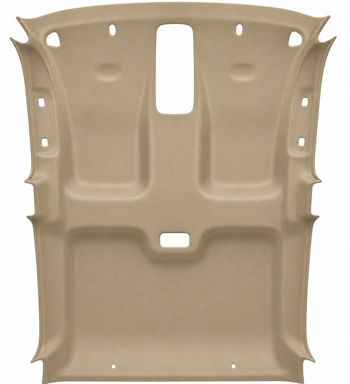 ABS Plastic Headliner for 1999-2006 Chevrolet, GMC 4-Door Crew Cab Trucks [Foambacked Cloth, Natural Beige]