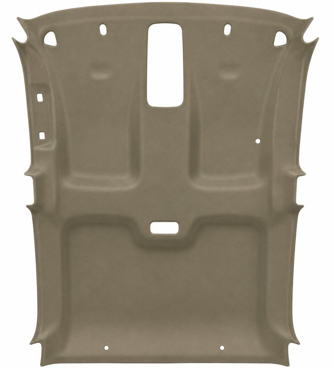 ABS Plastic Headliner for 1999-2006 Chevrolet, GMC 4-Door Crew Cab Trucks [Foambacked Cloth, Shale]