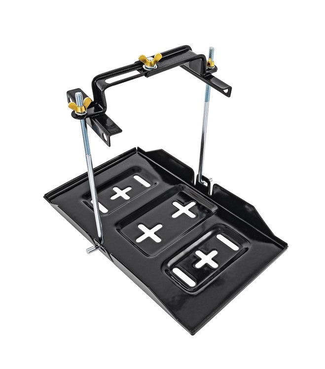Steel Battery Tray Kit for Group 24, 27 and 74 Batteries [7 in. x 13 in.]