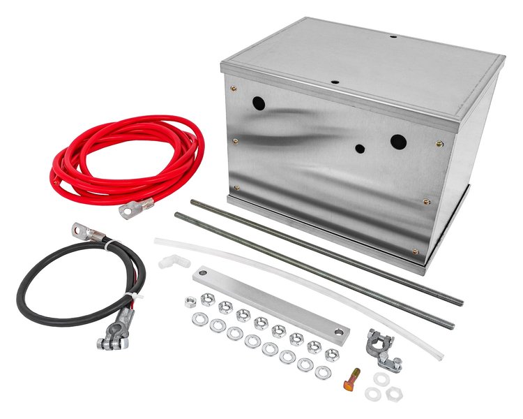 Aluminum Battery Box with Cables