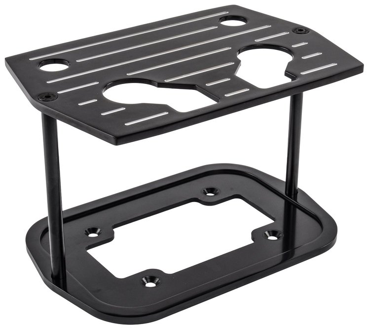 Billet Aluminum Battery Mount [Black Ball Mill Finish]