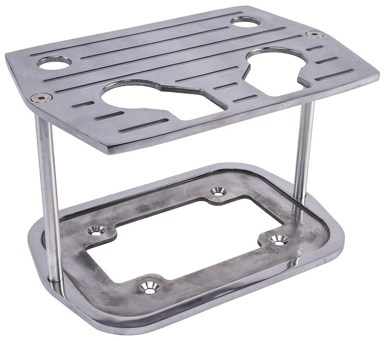 Billet Aluminum Battery Mount [Ball Mill Finish]