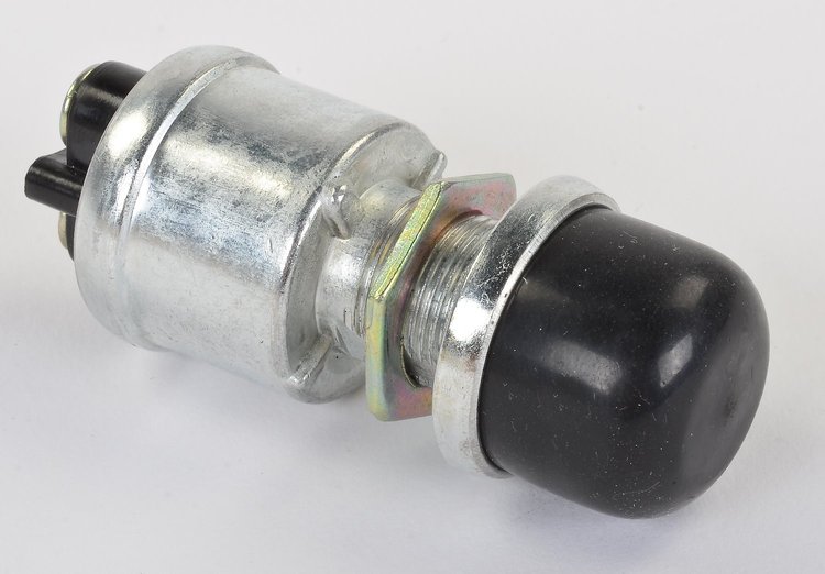 Push-Button Starter Switch 60 Amps @ 12V [Waterproof Neoprene Cap]