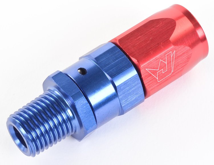 Straight Max Flow Hose End -06AN x 1/4" NPTM