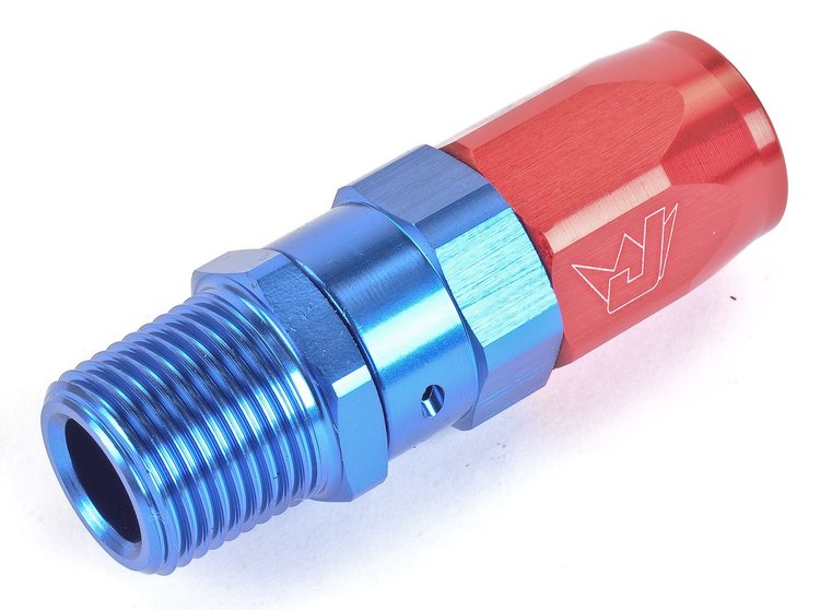 Straight Max Flow Hose End -06AN x 3/8" NPTM