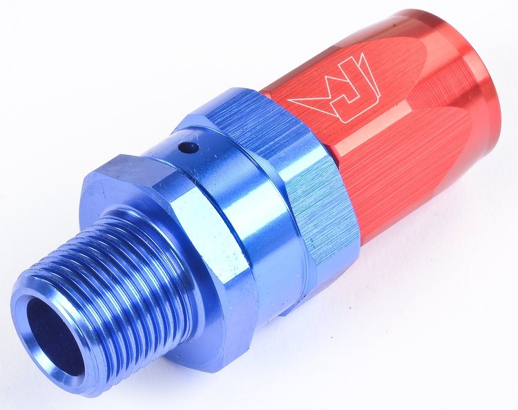 Straight Max Flow Hose End -08AN x 3/8" NPTM