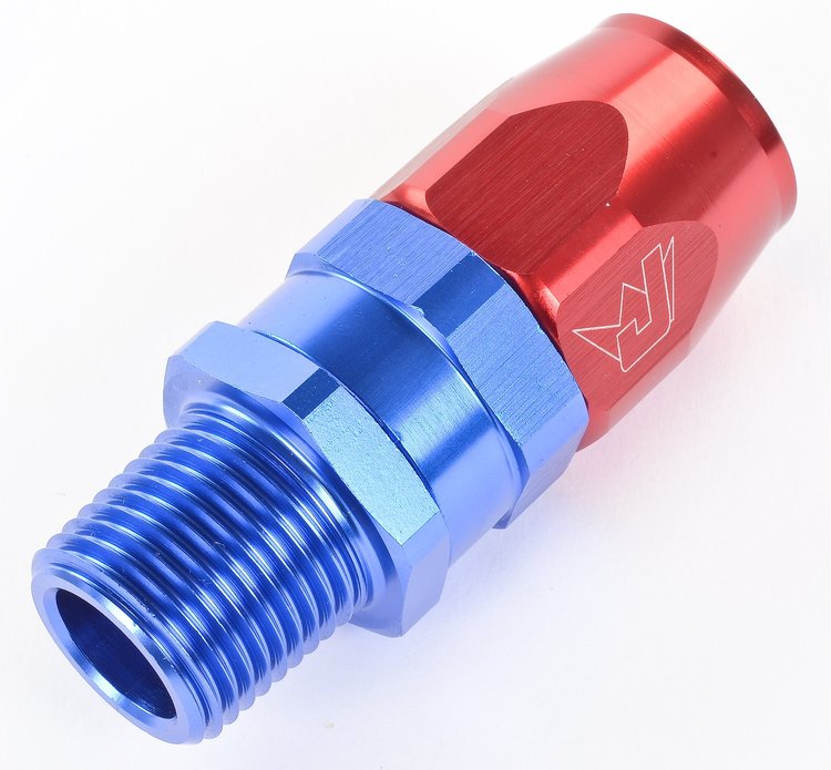 Straight Max Flow Hose End -10AN x 1/2" NPTM