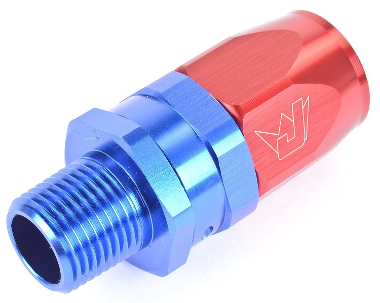 Straight Max Flow Hose End -12AN x 1/2" NPTM