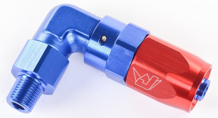 90° Max Flow Hose End -06AN x 1/8" NPTM