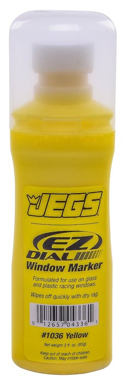 EZ Dial Window Marker [Yellow, 3 oz. Bottle]