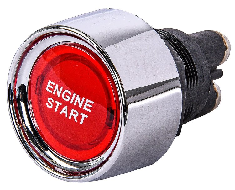 Push-Button Starter Switch 50 Amps @ 12V [Red LED Actuator]