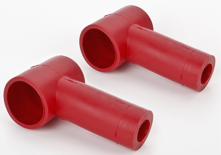 Battery Positive Terminal Guards for 1 & 2 Gauge Cable [Red]