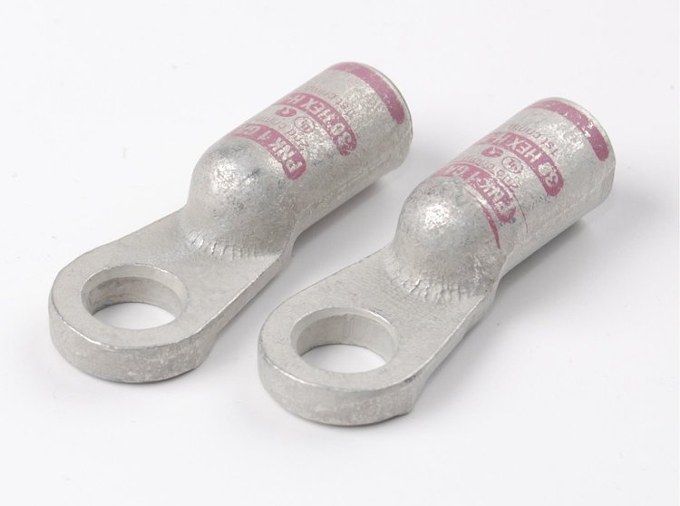Solder Battery Cable End Lugs for 3/8 in. or 10 mm Stud [Straight]